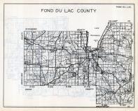 Fond du Lac County Map, Wisconsin State Atlas 1933c